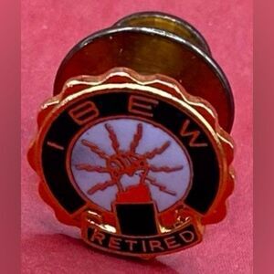 International Brotherhood Of Electrical Workers IBEW Retired Lapel Pin 1/4”